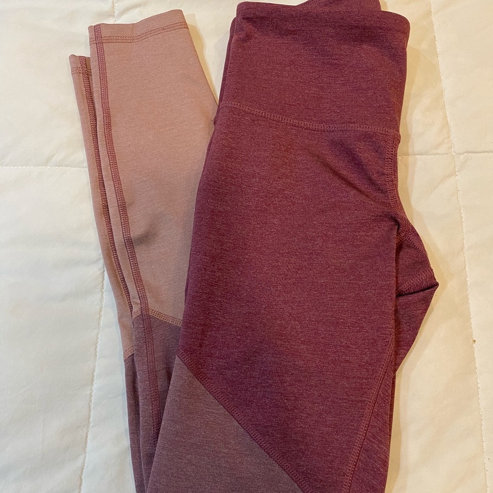 Old Navy Pink/Dark Pink Workout Leggings
